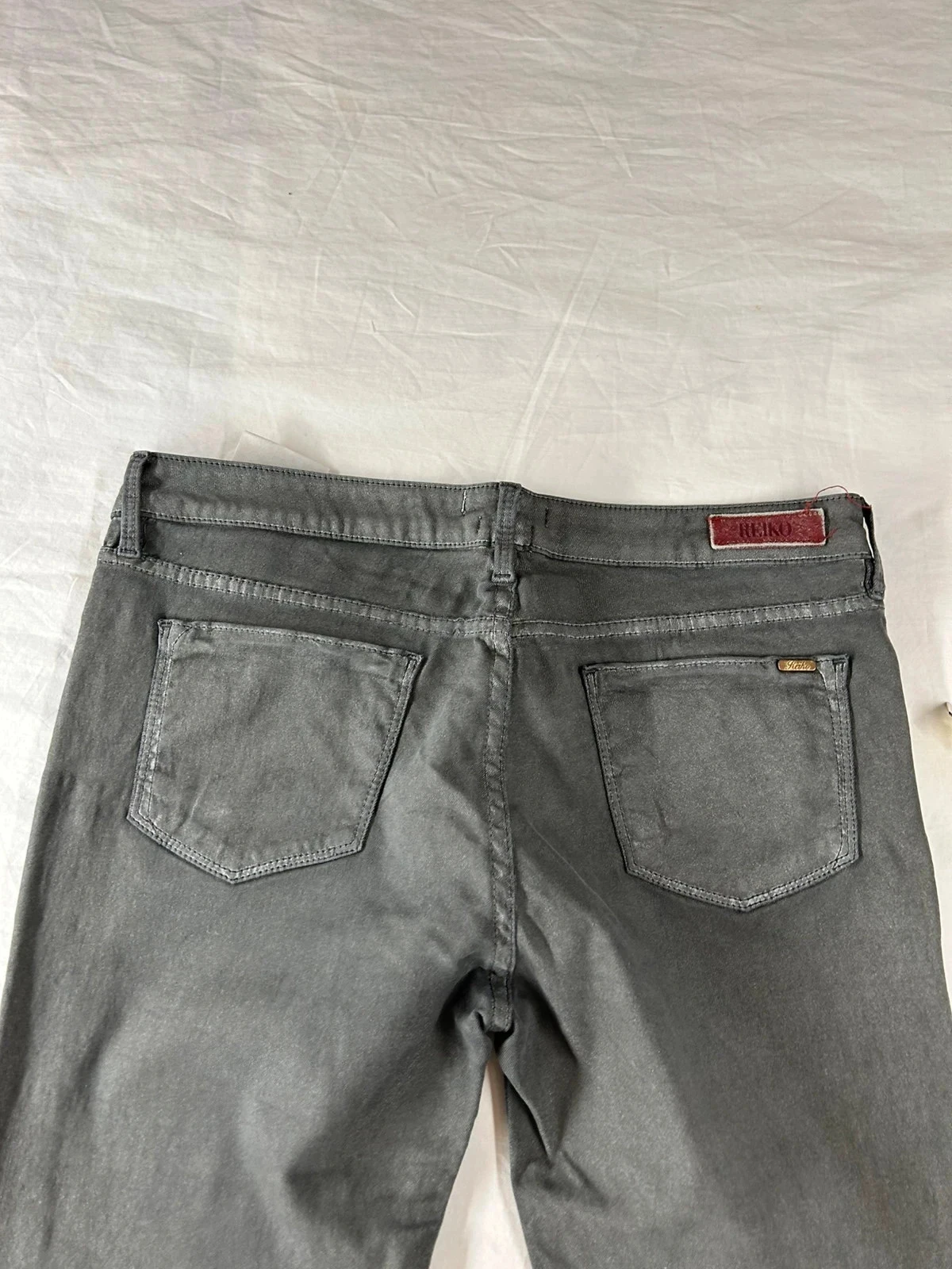 Calça jeans skinny pant reiko cinza vintage – photo 12